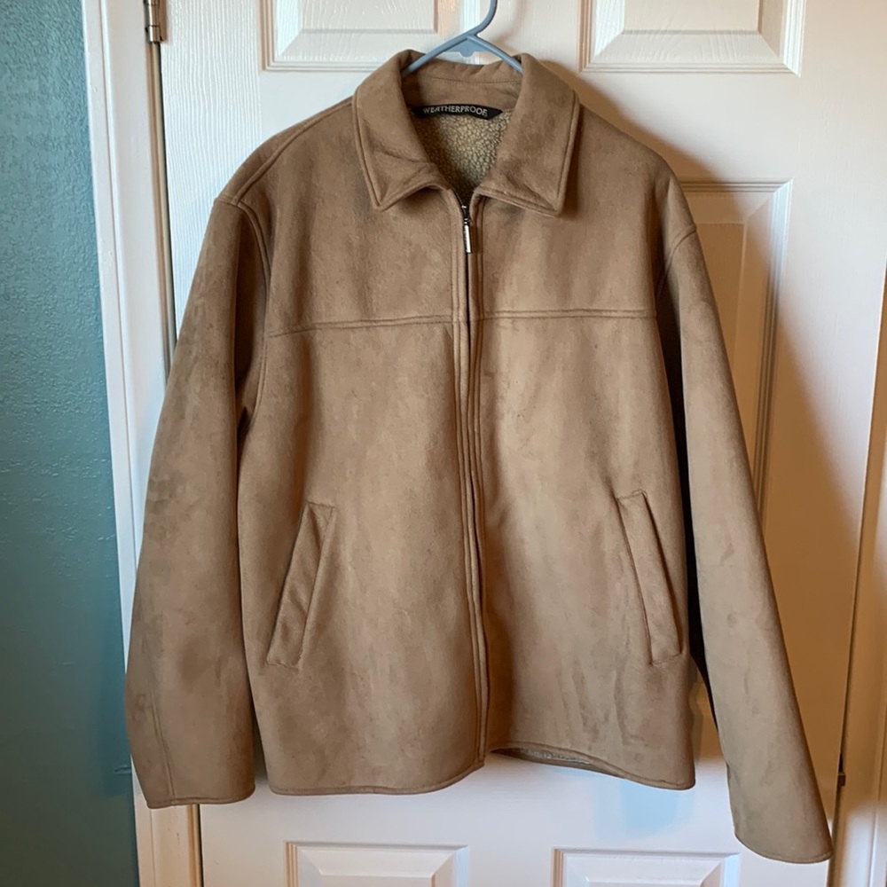 Mens Weatherproof Tan Medium Jacket